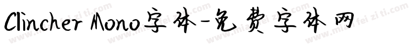 Clincher Mono字体字体转换